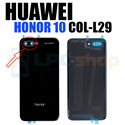 Крышка(задняя) Huawei Honor 10 Черная (Black) со стеклом камеры (без перелива)