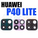 Стекло камеры для замены Huawei P40 Lite Розовое (для Light Pink) / Зеленое (для Crush Green) / Черный