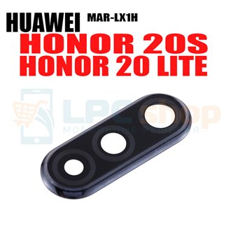 Стекло задней камеры Huawei Honor 20S (MAR-LX1H) / Honor 20 Lite (MAR-LX1H) c рамкой Черное