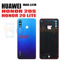 Крышка(задняя) для Huawei Honor 20 Lite / Honor 20S Синий со стеклом камеры
