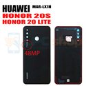 Крышка(задняя) для Huawei Honor 20 Lite / Honor 20S Черная со стеклом камеры