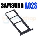 Контейнер сим карты Samsung A02s A025F Черный