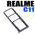 Контейнер сим карты Realme C11 (2021) RMX3231 / Realme C20 / Realme C21 / Realme C21Y Черный