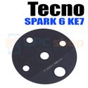 Стекло задней камеры для Tecno Spark 6 KE7 Черное