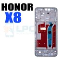 Рамка дисплея для Huawei Honor X8 Серебро