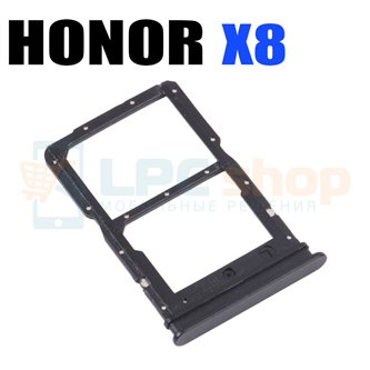 Лоток SIM для Huawei Honor X8 Черный