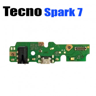 Шлейф для Tecno Spark 7 KF6 (плата) разъема зарядки и микрофон (F6317_SUB_PCB_1_V1.1)