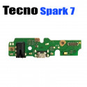 Шлейф для Tecno Spark 7 (плата) разъема зарядки и микрофон