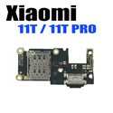 Шлейф для Xiaomi 11T / 11T Pro (плата) разъема зарядки и микрофон + разъем SIM