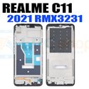 Рамка дисплея Realme C11 (2021) RMX3231 / Realme C20 / Realme C21 Черная