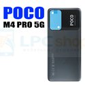 Крышка(задняя) для Xiaomi Poco M4 Pro 5G Черный - ORIG