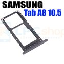 Лоток сим карты для Samsung Tab A8 10.5 X200 / X205 Черный