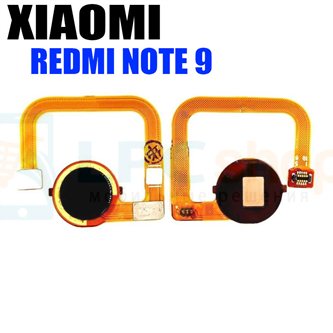 Шлейф для Xiaomi Redmi Note 9 сканер отпечатка пальцев Черный