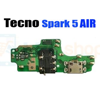 Шлейф для Tecno Spark 5 Air KD6a / Pouvoir 4 (плата) разъема зарядки и микрофон (H6116_1_V1.2)
