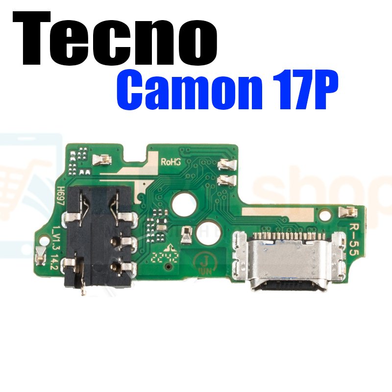 Шлейф для Tecno Camon 17P (плата) разъема зарядки и микрофон