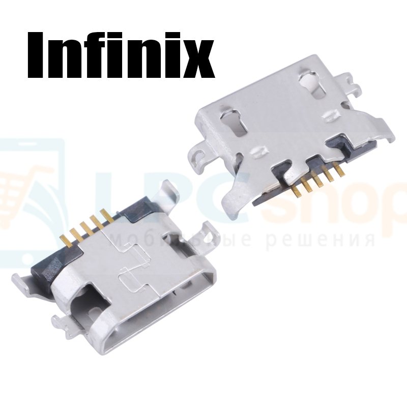 Разъем MicroUSB для Infinix Hot 6 / Tenco Spark Go 2020 / Spark 6 Go