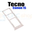 Лоток сим карты для Tecno Camon 15 CD7 Золотой