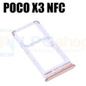 Лоток сим карты Xiaomi Poco X3 NFC / X3 PRO Золотой (Версия 2 сим)
