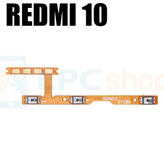 Шлейф для Xiaomi Redmi 10 на кнопки включения и громкости