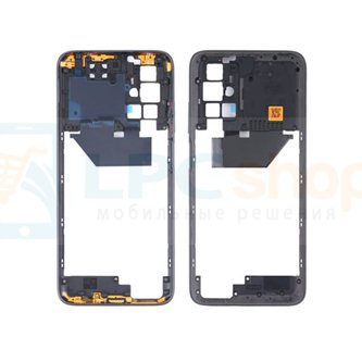 Средняя часть Xiaomi Redmi 10 Prime 21061119BI / Redmi Note 11 4G 21121119SC Черная (версия B)