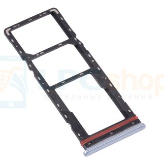 Лоток сим карты для Infinix Zero 8 X687 Серебро