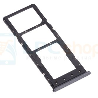 Лоток сим карты для Infinix S5 Lite X652B X652C Черный