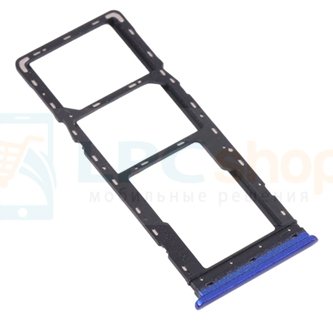 Лоток сим карты для Infinix Hot 7 / Hot 7 Pro Синий