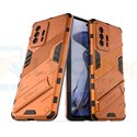 Защитный чехол - накладка для Xiaomi Mi 11T / 11T Pro  / Punk Armor / с подставкой Оранжевый / Пластиковый