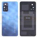 Крышка(задняя) для Xiaomi Redmi Note 11 Pro 4G  / 5G Синяя со стеклом камеры - ОРИГ (нижнее сткело камеры от 2201116SG)