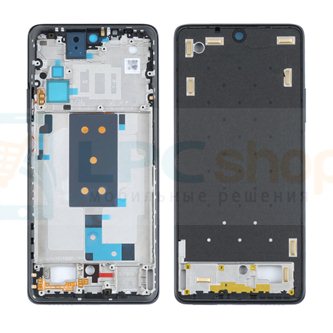 Рамка дисплея для Xiaomi 11T / 11T Черная (c проклейкой для АКБ)