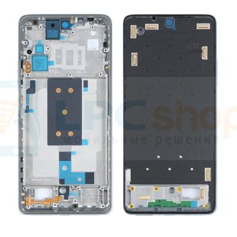 Рамка дисплея для Xiaomi 11T / 11T Серебро (c проклейкой для АКБ)