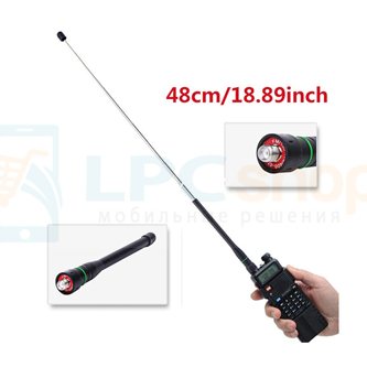Телескопическая антенна для рации Baofeng UV-5R / 82 / 9R
