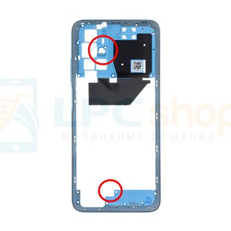 Средняя часть Xiaomi Redmi 10 Prime 21061119BI / Redmi Note 11 4G 21121119SC  Синяя (версия B)