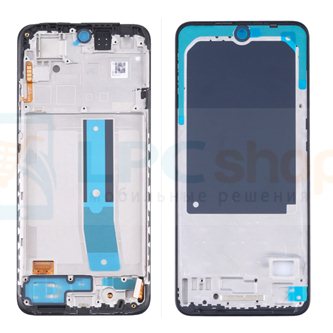 Рамка дисплея Xiaomi Poco M4 Pro 4G / Redmi Note 11S Черная без медной пластины
