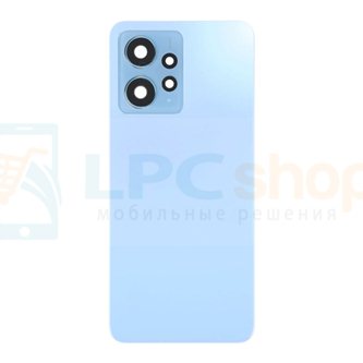 Задняя крышка для Xiaomi Redmi Note 12 4G Голубой + Стекло камеры