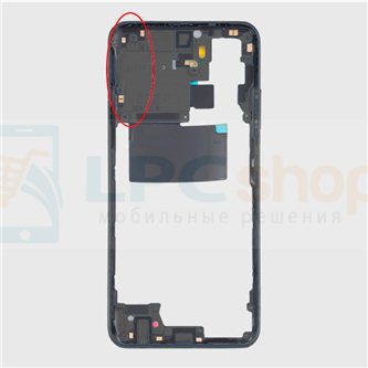 Средняя часть Xiaomi Redmi Note 10S M2101K7BNY Серый + кнопки громкости (наличие NFC опционально)