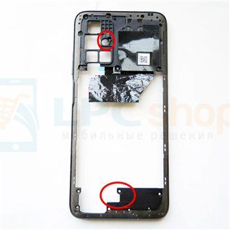 Средняя часть Xiaomi Redmi 10 / 10 2022 Черная (версия S)