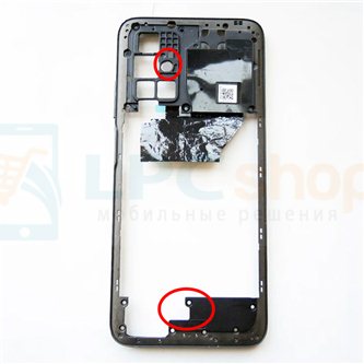Средняя часть Xiaomi Redmi 10 / 10 2022 Черная (версия S)