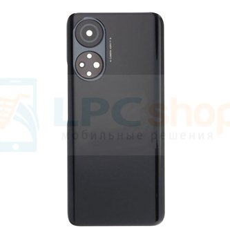 Крышка(задняя) для Huawei Honor X7 Черная + Стекло камеры