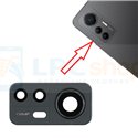 Стекло задней камеры Xiaomi 12 Lite с рамкой Цвет: Черный