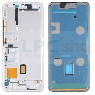 Рамка дисплея для Xiaomi Mi Note 10 Lite Серебро