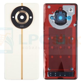 Крышка(задняя) для Realme 11 Pro Plus Бежевая + стекло камеры