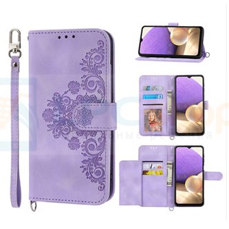 Чехол книжка Samsung A32 A325F кошелек / подставка Фиолетовый
