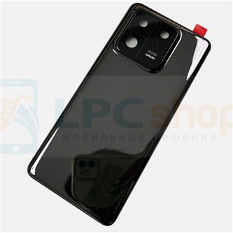 Крышка(задняя) для Xiaomi 13 Черная со стеклом камеры