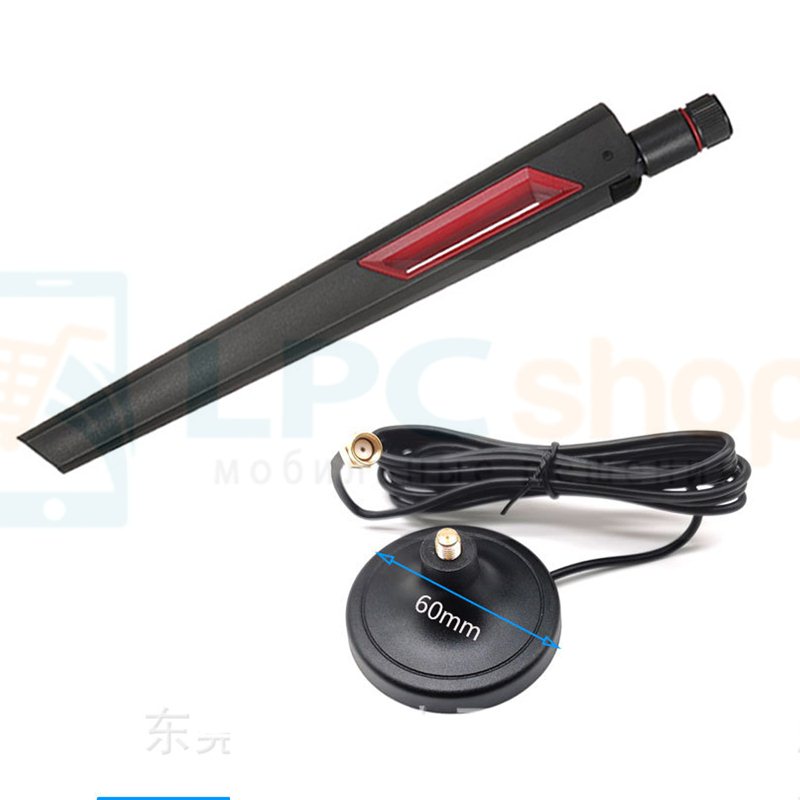 Выносная всенаправленная антенна Wi-FI 2.4G 5.8G/5G / 8 dBi / RP-SMA Female - 1 метр - A