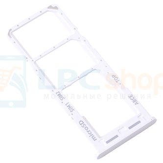 Лоток сим карты Samsung A23 A235F (весрия для 2-х сим) Белый