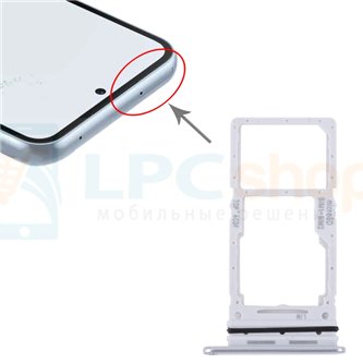 Лоток сим карты Samsung A34 5G A346 (весрия для 2-х сим) Белый