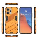 Чехол - накладка для Xiaomi Redmi 12 4G / 5G / BIBERCAS / с подставкой Оранжевый / Пластиковый / Защитный