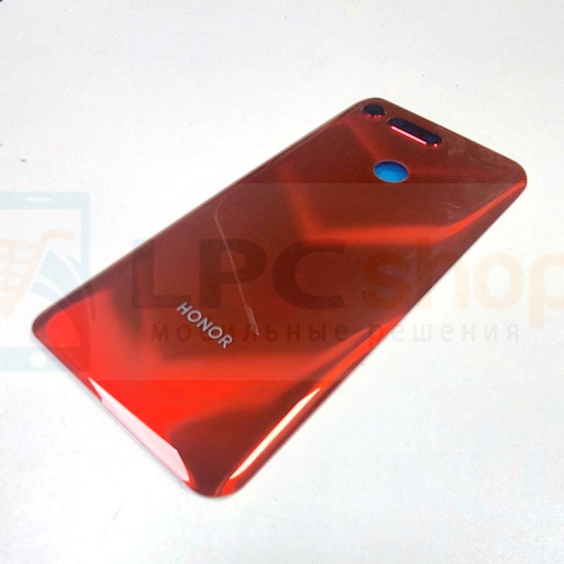 Крышка(задняя) Huawei Honor View 20 Красный  + Стекло камеры