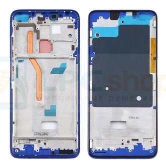 Рамка дисплея Xiaomi Redmi K30 4G Синяя (без кнопок звука)